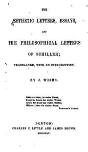 Tapa de The æsthetic letters, essays