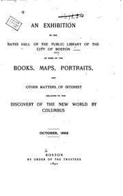 Tapa de An exhibition in the Bates hall of the Public library of the city of Boston