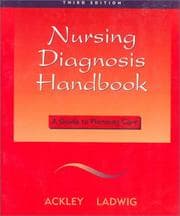 Tapa de Nursing diagnosis handbook