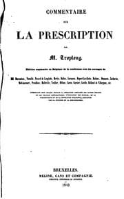 Tapa de Commentaire sur la prescription