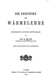 Tapa de Die Principien der Wärmelehre