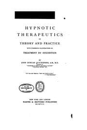 Tapa de Hypnotic therapeutics in theory and practice