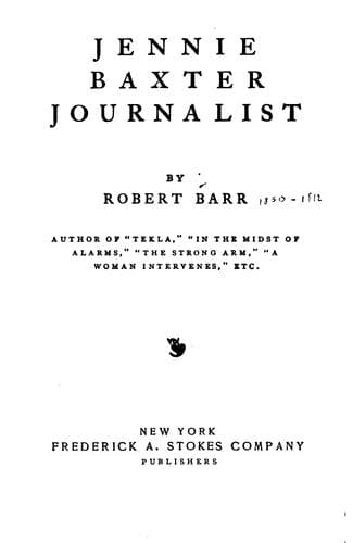 Tapa de Jennie Baxter, journalist