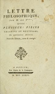 Tapa de Lettre philosophique