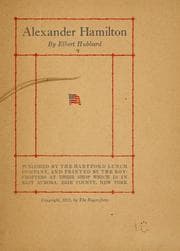 Tapa de Alexander Hamilton