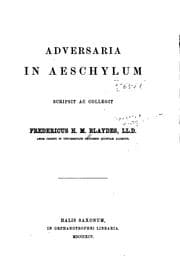 Tapa de Adversaria in Aeschylum