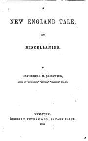 Tapa de A New England Tale: And Miscellanies