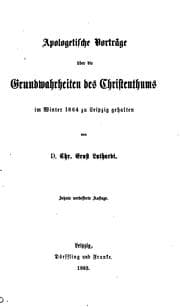 Tapa de Apologetische Vorträge über die Grundwahrheiten des Christenthums