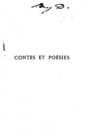 Tapa de Contes en vers: et poésies diverses