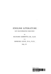 Tapa de English Literature An Illustrated record in Eight Volumes Volume IV-Part 1 From the age of ..