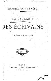 Tapa de La crampe des écrivains: comédie en un acte