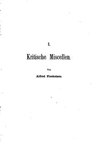 Tapa de Kritische miscellen