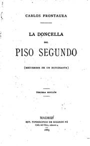 Tapa de La doncella del piso segunda: (recuerdos de un estudiante)