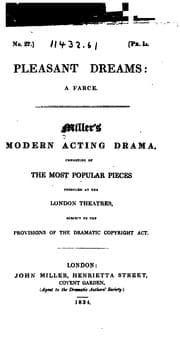 Tapa de Pleasant Dreams: A Farce