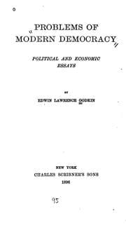 Tapa de Problems of Modern Democracy: Political and Economic Essays