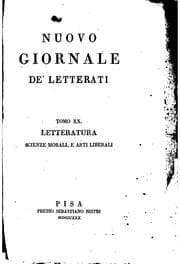 Tapa de Nuovo giornale de' letterati