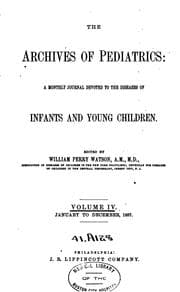 Tapa de Archives of Pediatrics