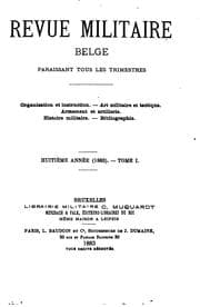 Tapa de Revue militaire belge