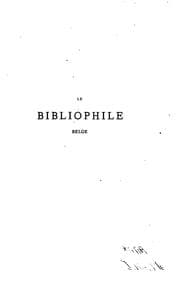Tapa de La bulletin du bibliophile Belge