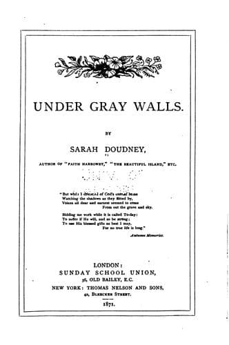 Tapa de Under Gray Walls