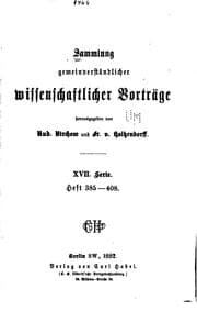 Tapa de Sammlung gemeinverständlicher wissenschaftlicher Vorträge