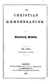 Tapa de The Christian remembrancer; or, The Churchman's Biblical, ecclesiastical ...