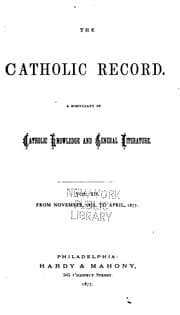 Tapa de The Catholic Record