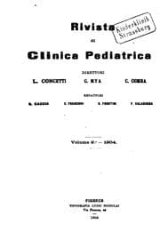 Tapa de Rivista di clinica pediatrica