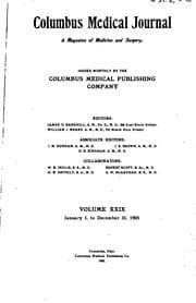 Tapa de The Columbus Medical Journal