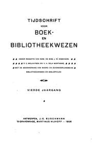 Tapa de Tijdschrift voor boek- en bibliotheekwezen