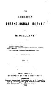 Tapa de The American Phrenological Journal and Miscellany