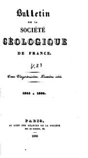 Tapa de Bulletin / Societe geologique de France