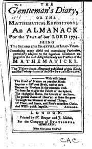 Tapa de Collection of English Almanacs for the Years 1702-1835