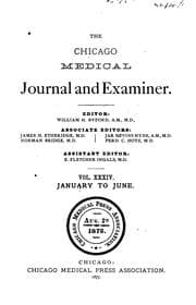 Tapa de The Chicago Medical Journal and Examiner