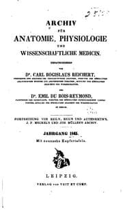 Tapa de Archiv für Anatomie, Physiologie und wissenschaftliche Medicin