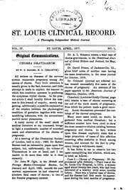 Tapa de St. Louis Clinical Record