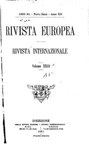 Tapa de Rivista europea: rivista internazionale