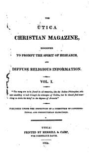 Tapa de The Utica Christian Magazine
