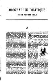 Tapa de Biographie politique du dix-neuvième siècle ...