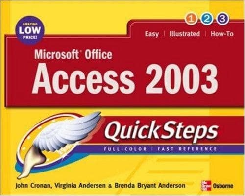 Tapa de Microsoft Office Access 2003 QuickSteps