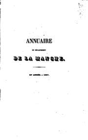 Tapa de Annuaire du Département de la Manche