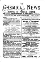 Tapa de The Chemical News and Journal of Industrial Science