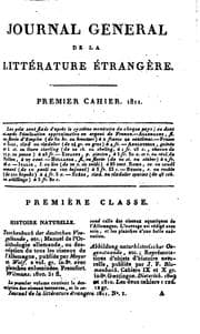 Tapa de Bibliographie étrangère, ou Indicateur raisonné des livres nouveaux en tous genres
