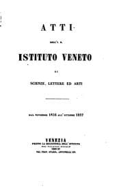 Tapa de ATTI DELL ISTITUTO VENETO DI SCIENZE, LETTERE ED ARTI