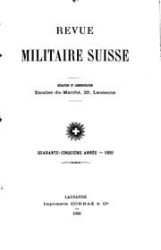 Tapa de Revue militaire suisse