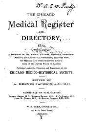 Tapa de The Illinois State medical register. 1874/75