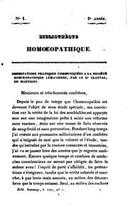 Tapa de Bibliothèque homoeopathique: publiée par la Sociéte Hahnemannienne fédérative...