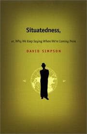 Tapa de Situatedness, or, Why we keep saying where we're coming from