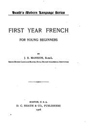 Tapa de First Year French for Young Beginners