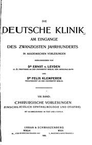 Tapa de Deutsche Klinik: Am Eingange des zwangzigsten Jahrhunderts